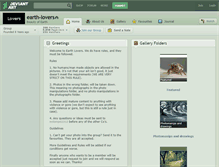 Tablet Screenshot of earth-lovers.deviantart.com