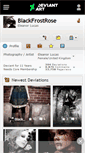 Mobile Screenshot of blackfrostrose.deviantart.com