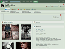 Tablet Screenshot of blackfrostrose.deviantart.com
