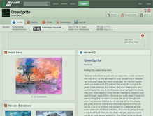 Tablet Screenshot of greensprite.deviantart.com