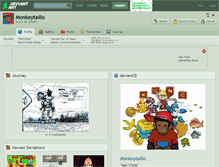 Tablet Screenshot of monkeytaillo.deviantart.com