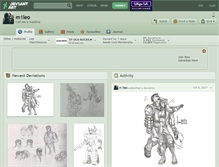 Tablet Screenshot of m1leo.deviantart.com