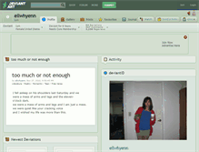 Tablet Screenshot of ellwhyenn.deviantart.com