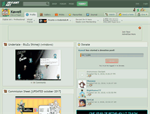Tablet Screenshot of kaweii.deviantart.com