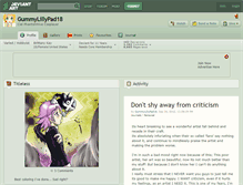 Tablet Screenshot of gummylillypad18.deviantart.com