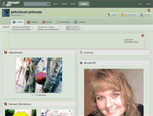 Tablet Screenshot of petroleum-princess.deviantart.com