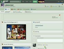 Tablet Screenshot of lobotomized.deviantart.com