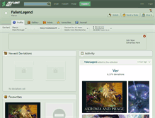 Tablet Screenshot of fallenlegend.deviantart.com