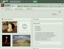 Tablet Screenshot of erronius.deviantart.com