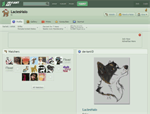 Tablet Screenshot of lacieshalo.deviantart.com