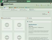 Tablet Screenshot of johnsilverfinearts.deviantart.com