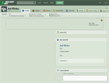 Tablet Screenshot of aoi-rinku.deviantart.com