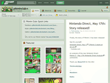 Tablet Screenshot of pikminclub.deviantart.com