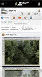 Mobile Screenshot of myrm.deviantart.com