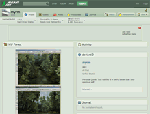 Tablet Screenshot of myrm.deviantart.com