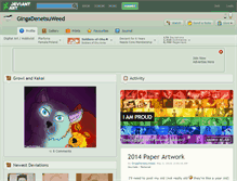 Tablet Screenshot of gingadenetsuweed.deviantart.com