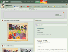 Tablet Screenshot of happytofu.deviantart.com