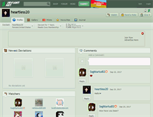 Tablet Screenshot of heartless20.deviantart.com