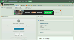Desktop Screenshot of bluemoonwarrior.deviantart.com