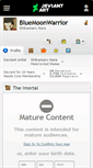 Mobile Screenshot of bluemoonwarrior.deviantart.com