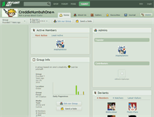 Tablet Screenshot of creddienumbuhone.deviantart.com