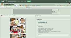 Desktop Screenshot of kitsuneyoukaifire.deviantart.com
