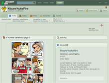 Tablet Screenshot of kitsuneyoukaifire.deviantart.com