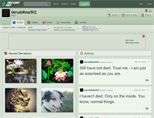 Tablet Screenshot of gerudorose502.deviantart.com