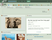 Tablet Screenshot of leloi.deviantart.com
