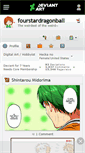 Mobile Screenshot of fourstardragonball.deviantart.com