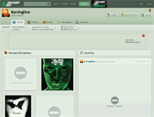 Tablet Screenshot of burningdice.deviantart.com