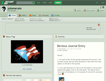 Tablet Screenshot of juliomarcelo.deviantart.com