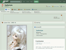 Tablet Screenshot of featherlyte.deviantart.com