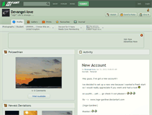 Tablet Screenshot of devangel-love.deviantart.com