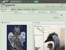 Tablet Screenshot of foxfeather248.deviantart.com