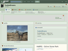 Tablet Screenshot of exalteddreams.deviantart.com