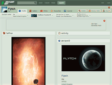 Tablet Screenshot of flytch.deviantart.com