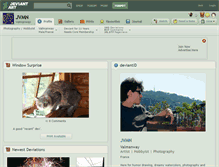 Tablet Screenshot of jvmn.deviantart.com