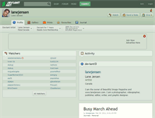 Tablet Screenshot of lanejensen.deviantart.com