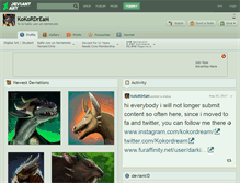 Tablet Screenshot of kokordream.deviantart.com