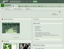 Tablet Screenshot of evra-love.deviantart.com