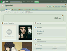 Tablet Screenshot of oo-mimi-oo.deviantart.com
