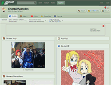 Tablet Screenshot of chuzzarhapsodos.deviantart.com