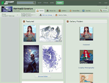 Tablet Screenshot of mermaid-lovers.deviantart.com