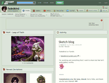 Tablet Screenshot of fadedkind.deviantart.com