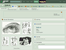 Tablet Screenshot of loula-xx.deviantart.com