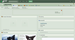 Desktop Screenshot of ladyunlucky.deviantart.com