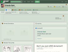 Tablet Screenshot of orlando-slash.deviantart.com