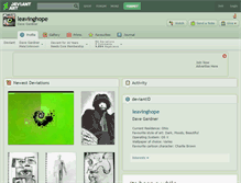 Tablet Screenshot of leavinghope.deviantart.com