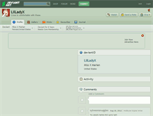 Tablet Screenshot of lilladyx.deviantart.com